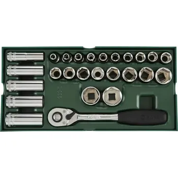 Gola sada Gola sada 1/2" 8 ÷ 32 mm v zásobníku SATA Tools - 26 dílů (SATAST09915SJ)