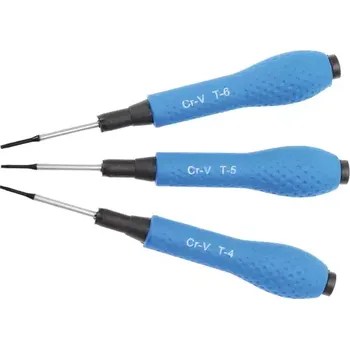 Šroubovák Šroubováky pro elektroniku Kraftmann (Torx) T4 ÷ T6. (Sada 3 dílů). BGS 803 (BGS100803)