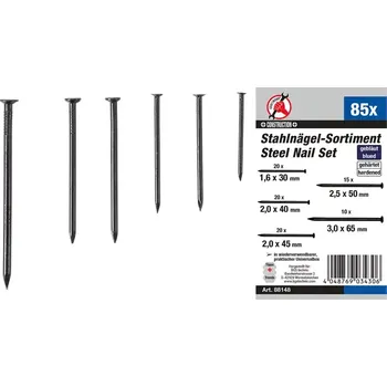 Hřebík hřebíky ocelové 85 dílů (BGS1088148)