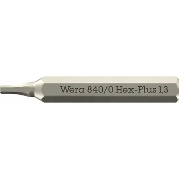 Šroubovák Wera 058109 Šroubovací bit 840/0 Micro Hex-Plus 1,3 mm na šrouby s vnitřním šestihranem (W05058109001)