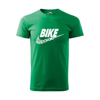 Pánské tričko Tričko s potiskem BIKE: zelené 4XL