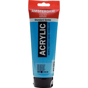 Vodová barva Akrylová barva Amsterdam Standard - 564 Brilliant Blue Objem: 250 ml