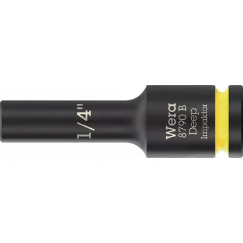 Wera 005564 Nástrčná hlavice 3/8" 6hran 1/4" typ 8790 B Impaktor Deep, dlouhá, palcová (W05005564001)