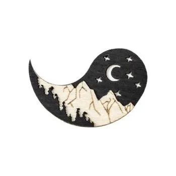 Brož Párová brož Night Brooch s možností výměny či vrácení do 30 dnů zdarma - BR153