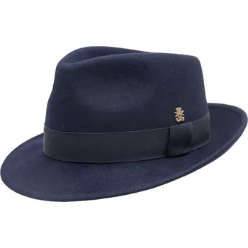 Klobouk Luxusní modrý klobouk Mayser z králičí plsti - Collins Velikost: 57 cm (M)