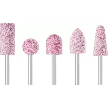 Příslušenství k brusce Stopková brusná tělíska, stopka 6 mm Pferd SET 2001-5 STEEL pro ocel a ocelolitinu (Sada 5 ks) (PF4007220244142)