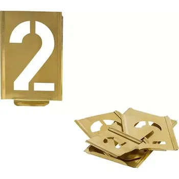 Značkovací šablona 0-9 vý ška písma 50mm TURNUS