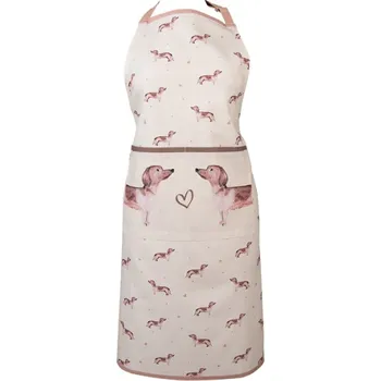 Kuchyňská zástěra Bavlněná zástěra s jezevčíkem Dachshund Love – 70x85 cm