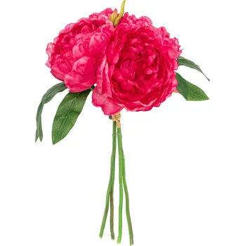 umělá květina Atmosphera Umělé růžové pivoňky BELY, 4 květy