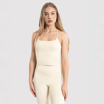 Dámské tričko Dámský top Exalted StrapTop Elite krémová S