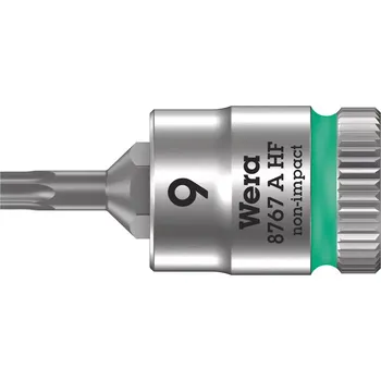 Gola hlavice Wera 003361 Zástrčná bitová hlavice 1/4" TX 9 typ 8767 A HF TORX® Zyklop, přidržovací (W050003361001)