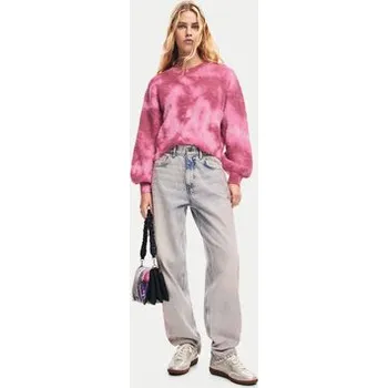 Dámský svetr Desigual Svetr Victoria 24WWJF17 Růžová Relaxed Fit XL