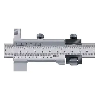 Posuvné měřítko Dílenská posuvná měřítka odečítání bez paralaxy + měřicí hroty přesné nastavení 200x80mm FORMAT (EDE40390200)