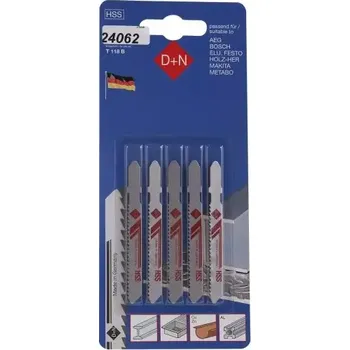 Pilový plátek Plátky do přímočaré pilky 5ks 50mm/1mm, HSS, 31020, Levior 24062 (L24062)