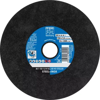 Brusný kotouč Rozbrušovací kotouč Pferd 80 T 150-1,0 H SG LAB HD STEELOX/22,23 (PF4007220804124)
