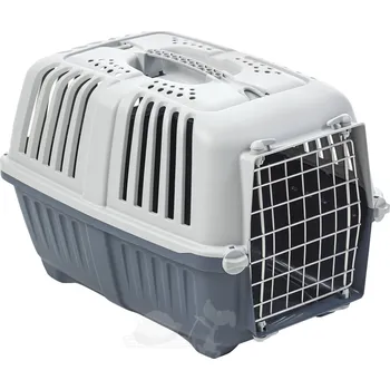 přepravka pro zvíře Bubu pets Přepravní box na zvířata PRATIKO 2 plast/kov tmavě modrý 55 x 36 x 36 cm
