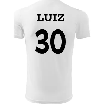 Dětský fotbalový dres Luiz - Barva: bílá, Velikost 8let