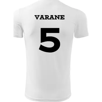 Dětský fotbalový dres Varane - Barva: bílá, Velikost 10let