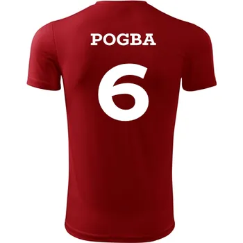 Dětský fotbalový dres Pogba - Barva: červená, Velikost 10let