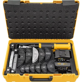 Aku ruční ohýbačka Rems Hydro-Swing 22V Set Allround 32 k přesnému ohýbání trubek do 90° (2,5 Ah) (REM153418)