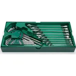 Kombinované klíče SAE SATA Tools - 27 dílů (SATAST08034E)