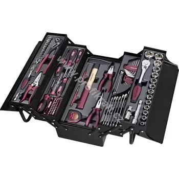 Souprava nářadí 1/4" + 1/2" Kraftwerk KR-206 v kovové výklopné base (106 ks) (KRAF-KR-206.000.000)