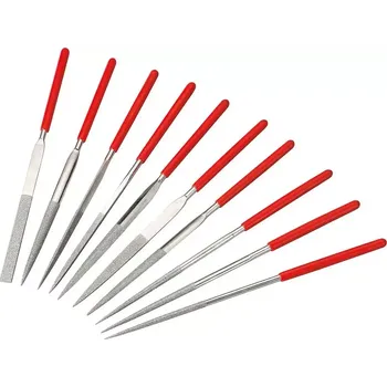 Pilníky diamantové - sada 10 ks, 140 mm (BER461060)