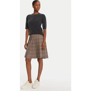 Dámská sukně Tommy Hilfiger Plisovaná sukně WW0WW46651 Béžová Regular Fit 40