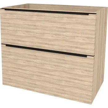 Koupelnový nábytek Mereo Mailo Koupelnová skříňka 605x700x476 mm, černé madlo, Multidecor, Blonde Liberty Elm, CN590SBBLE1