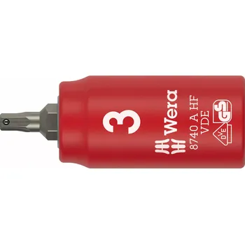 Gola hlavice Wera 005900 Zástrčná bitová hlavice Zyklop 1/4" 6hran 3 mm typ 8740 A VDE HF Hex-Plus přidržovací (W05005900001)