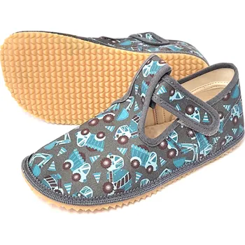 Dívčí bačkory Beda Přezůvky barefoot - Trucks (BFN 170020/W) Velikost: 22
