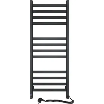 Radiátor Koupelnový žebříkový radiátor s term. AVANGARD 459W/230V 120,6cm IP44 černá pr.