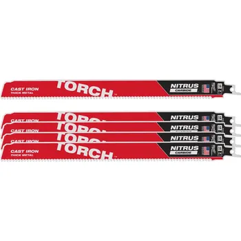 Pilový plátek Pilové plátky na kov Milwaukee Sawzall 300 x 25 x 1,27 mm Torch™ Nitrus Carbide™ - 5 ks (7 TPI) (MI48475563)