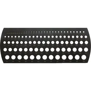 Šablona na otvory 3,0 ÷ 10 mm Format 7444750015, milimetrová (EDE44750015)