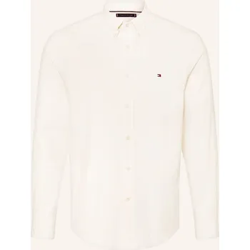 Pánské oblečení Tommy Hilfiger Pánská Manšestrová Košile Regular Fit, bílá, 46