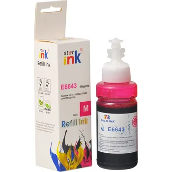 Počítač Starink kompatibilní láhev s inkoustem Epson T6643, C13T66434A (Purpurová)