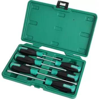 Šroubovák 6 ks. Sada kombinovaných šroubováků s měkkou rukoj (SATAST09309SJ)