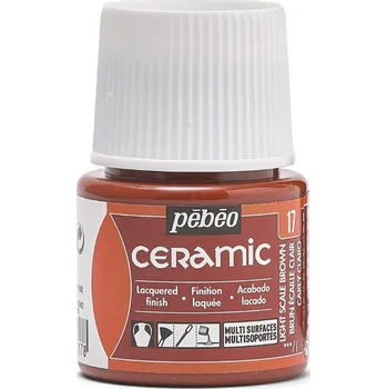 Speciální výtvarná barva Barva na keramiku Pébéo Ceramic 45 ml - 17 Light Scale Brown