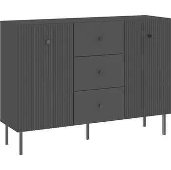 Dětská skříň Komoda VIENA 2D3S - antracit