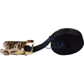 Upínací popruh Upínací jednodílný pás CLIA s ráčnou 25 mm x 6 m. Černý, do 1,5 t EN 12195-2 (RPC1500-000600-SB)