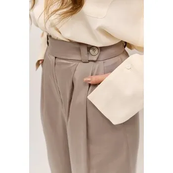 Dámské kalhoty Hottie Hot Dámské kalhoty PAYA Béžová Oversize XS_S