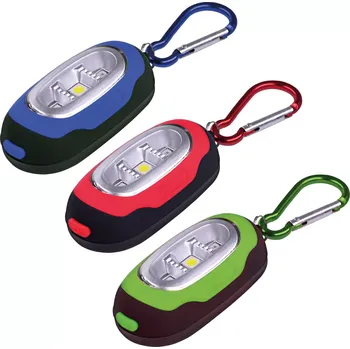 Svítilna Svítilna COB +LED s karabinou Solight WL114 (2x CR2032) (SOLIWL114)