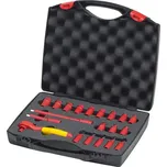Sada šestihranných nástrčných klíčů VDE 1/4" (6,3 mm) v kufru WIHA (20 dílů) (EDE62220000)