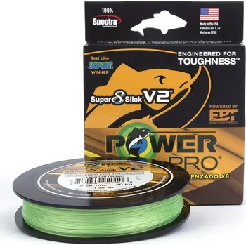 Šňůra PowerPro Super 8 Slick V2 135 m Aqua Green 0,13 mm