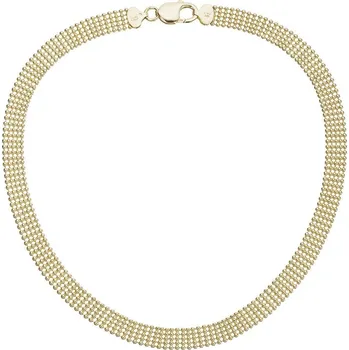 Náhrdelník Elegantní náhrdelník pozlacený kuličkový 72102