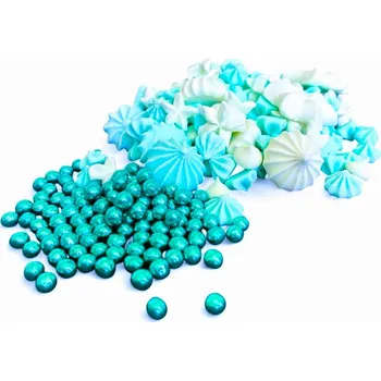 Čokoláda Hospodyňkám.cz Sněhové pusinky a křupinky Modrý mix 100g