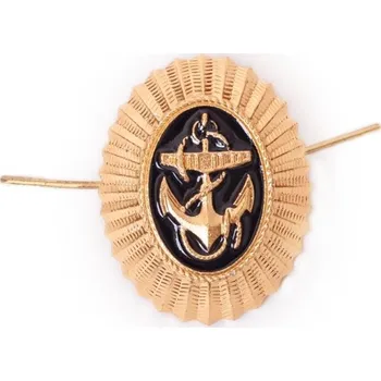 ARMÁDNÍ ORIGINÁL RUSKO Odznak Rusko námořní s kotvou na čepici