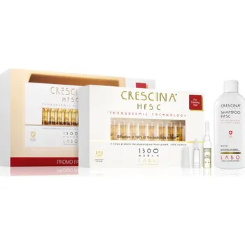 Kosmetická sada Crescina Transdermic Crescina Transdermic šampon proti řídnutí a padání vlasů pro ženy 200 ml + Crescina Transdermic 1300 Re-Growth péče pro podporu růstu vlasů pro ženy 20x3.5 ml kosmetická sada