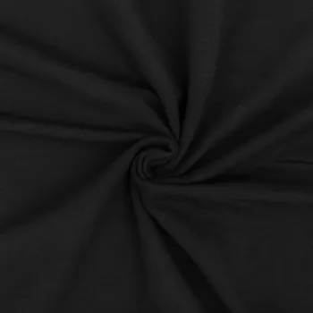 Teplákovina elastická černá 260 g/m2