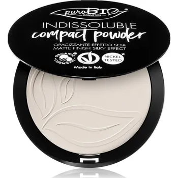 Pudr puroBIO Cosmetics Indissouble kompaktní pudr s matným efektem odstín T00 9 g